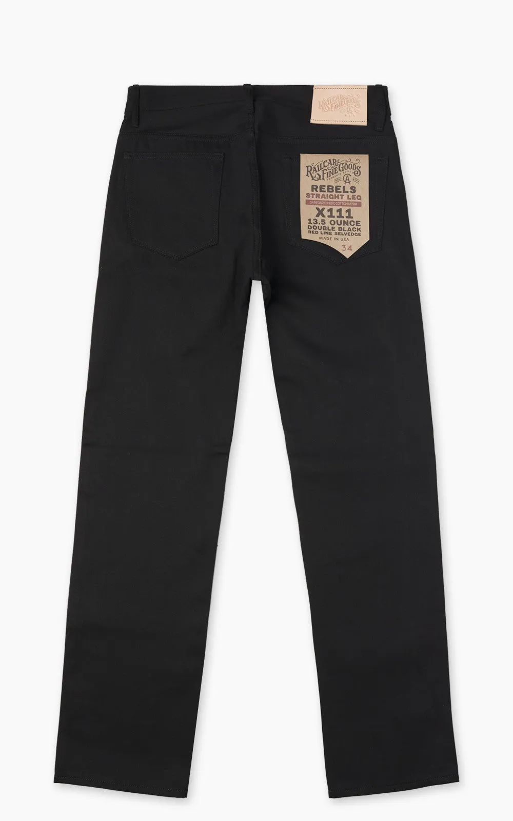 Railcar Fine Goods Rebels X111 Modern Straight Selvedge Double Black 13.5oz sold by Cultizm product image thumbnail 3