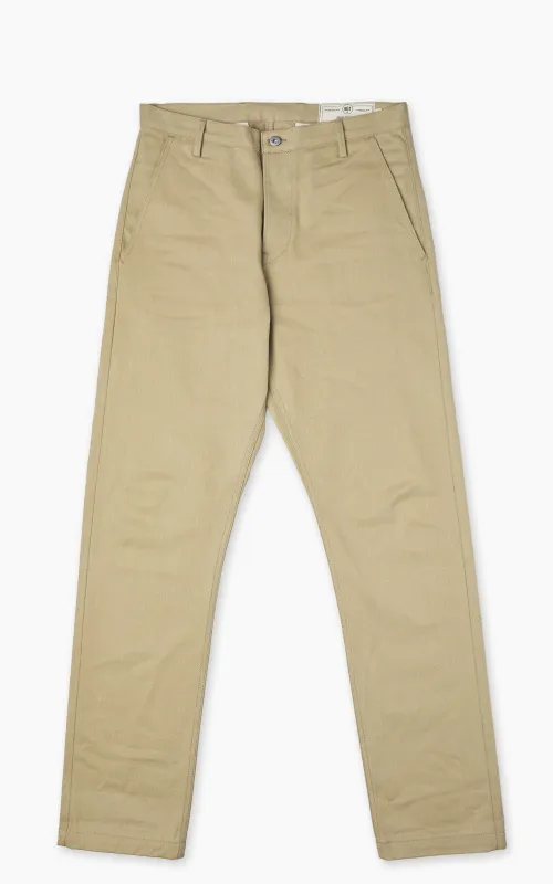 Rogue Territory Officer High Trouser Selvedge Khaki made by Rogue Territory