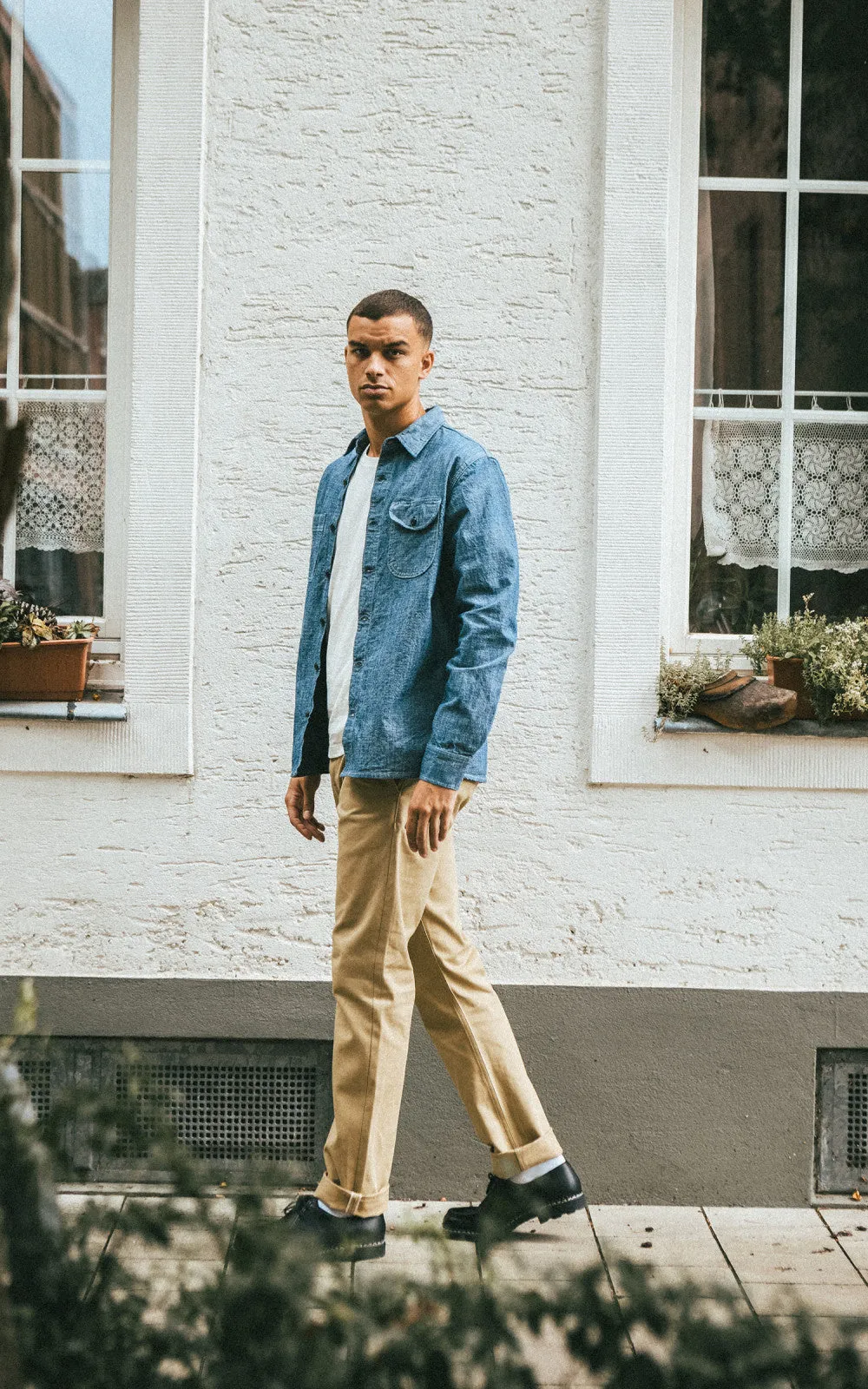 Rogue Territory Work Shirt Rinsed Chambray Indigo sold by Cultizm product image thumbnail 4
