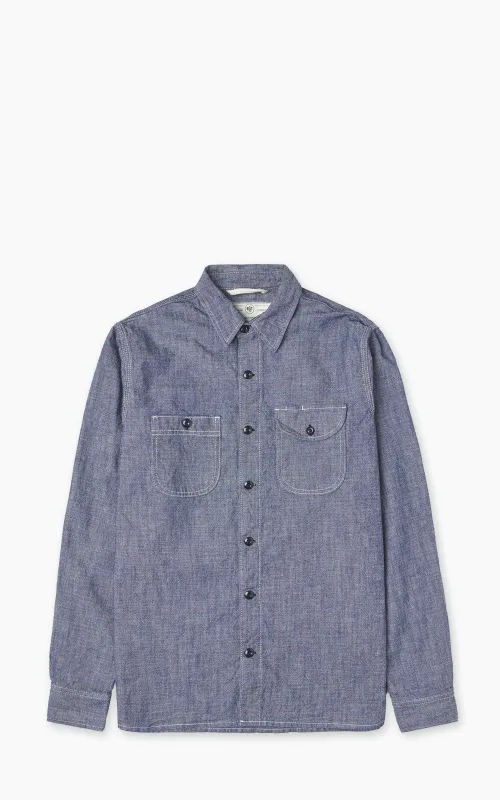 Rogue Territory Work Shirt Rinsed Chambray Indigo sold by Cultizm