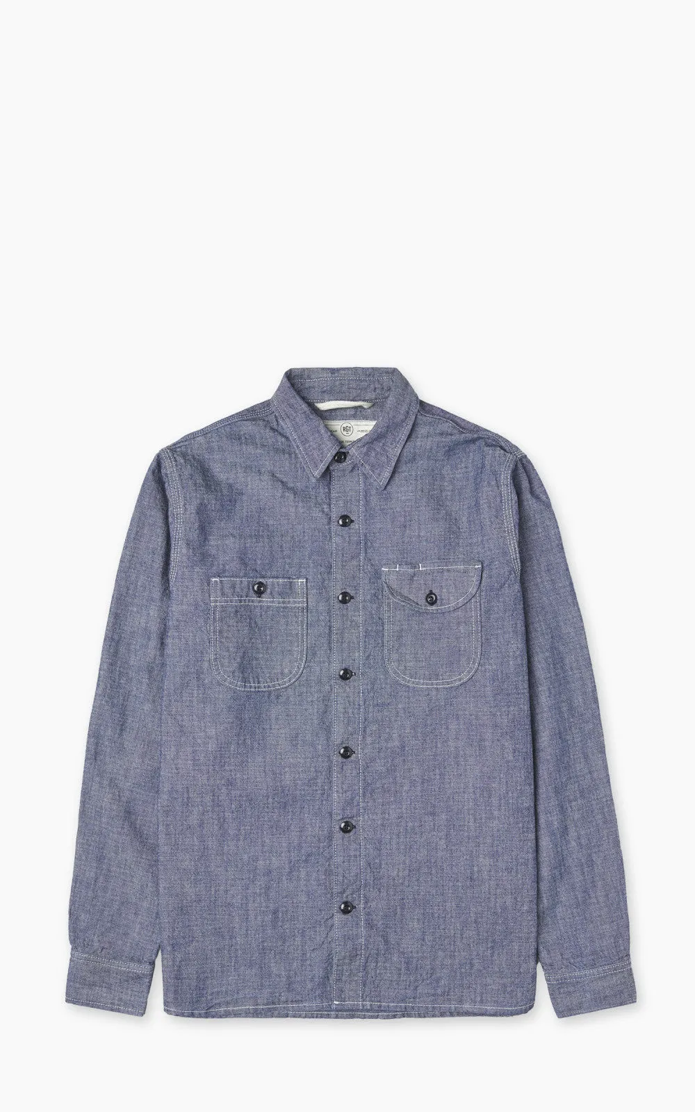 Rogue Territory Work Shirt Rinsed Chambray Indigo sold by Cultizm
