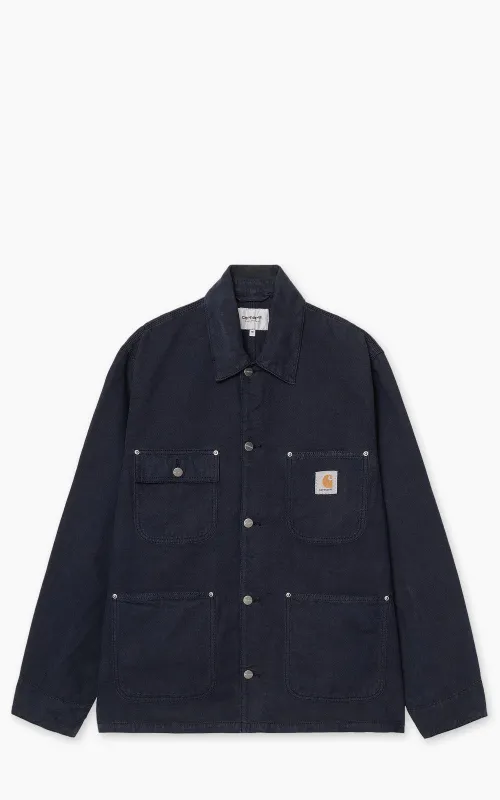 Carhartt WIP Walter Chore Coat Sullivan Canvas Dark Navy sold by Cultizm