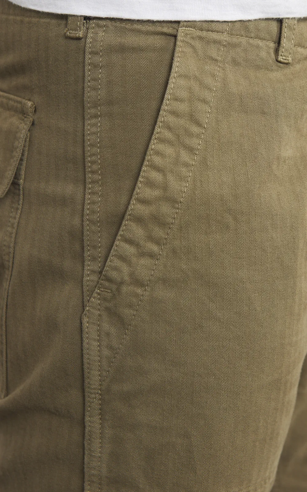 Tellason Fatigue Pant Tapered Herringbone Twill Military sold by Cultizm product image thumbnail 5
