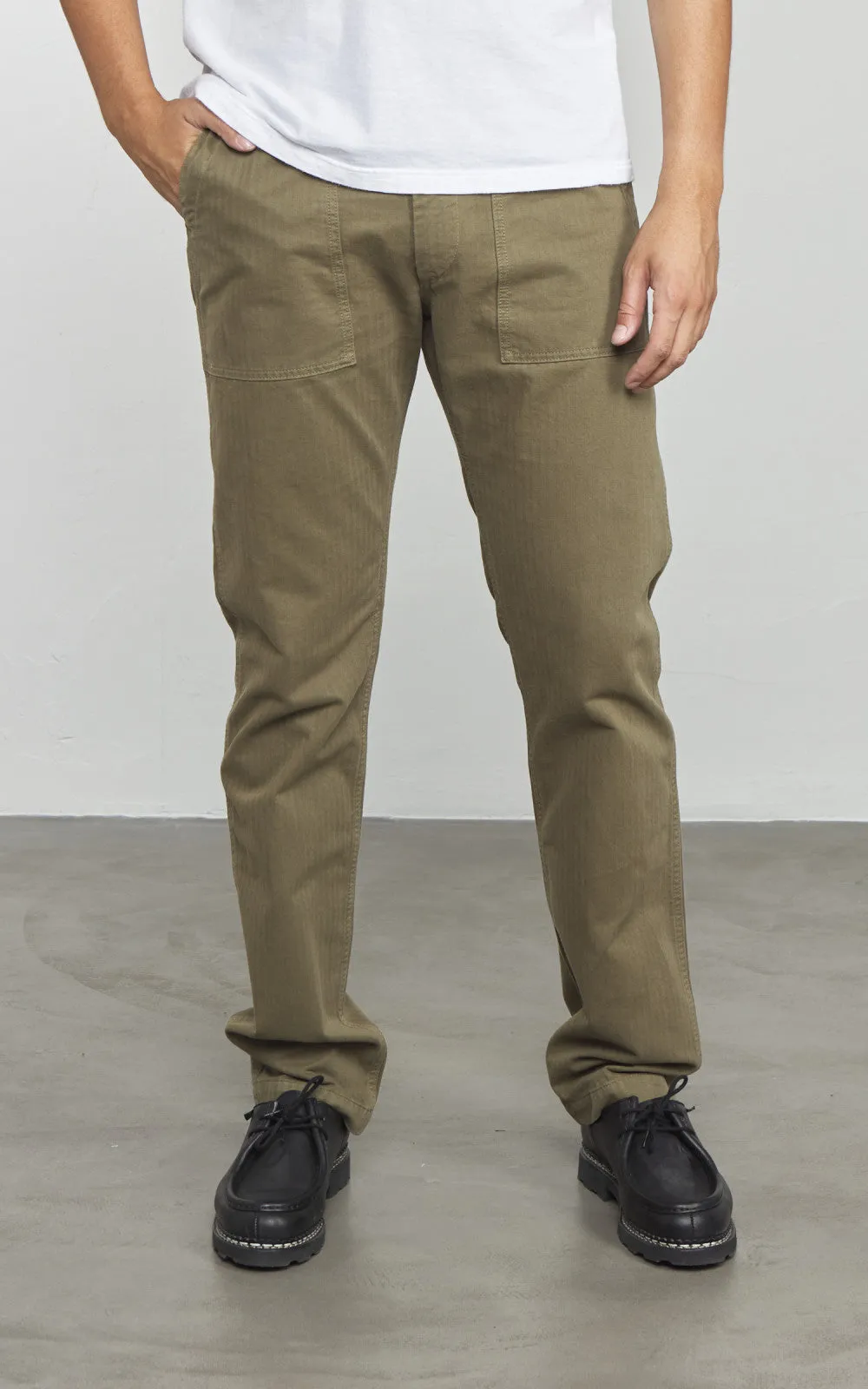 Tellason Fatigue Pant Tapered Herringbone Twill Military sold by Cultizm product image thumbnail 2