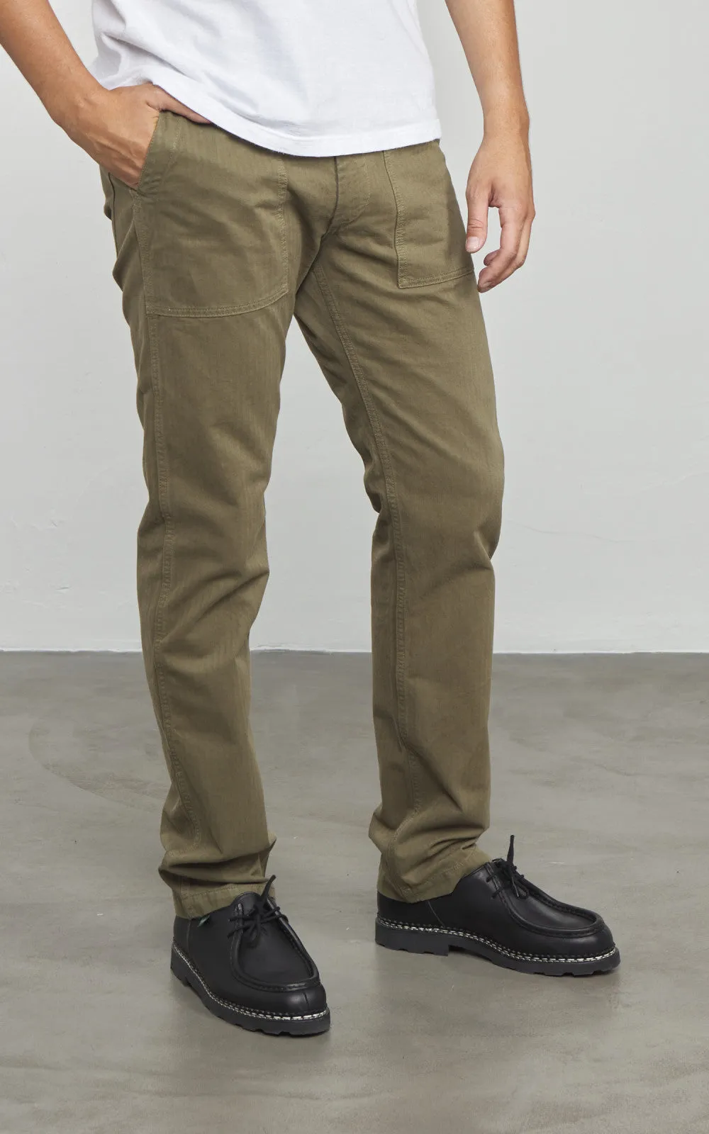 Tellason Fatigue Pant Tapered Herringbone Twill Military sold by Cultizm product image thumbnail 4