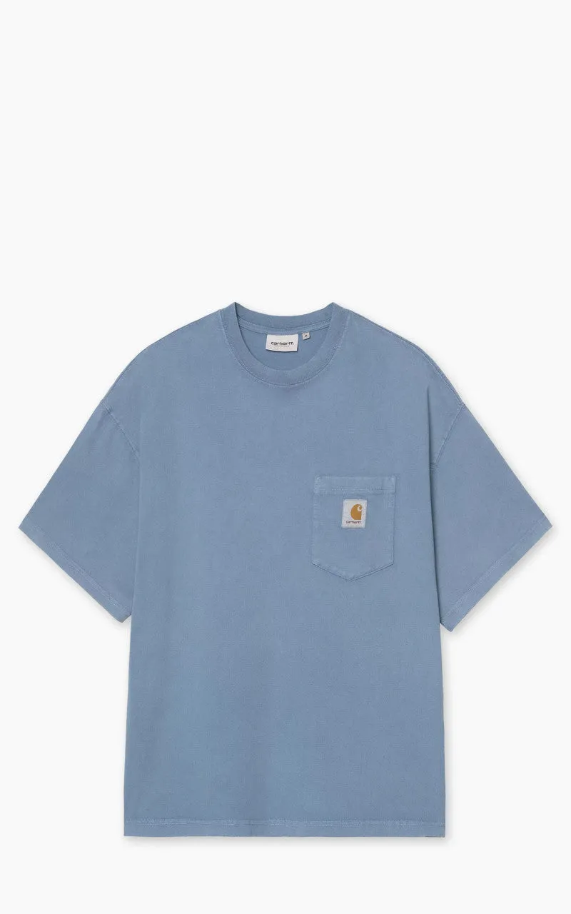 Carhartt WIP S/S Hudson Pocket T-Shirt Sorrent Chalk Wash sold by Cultizm