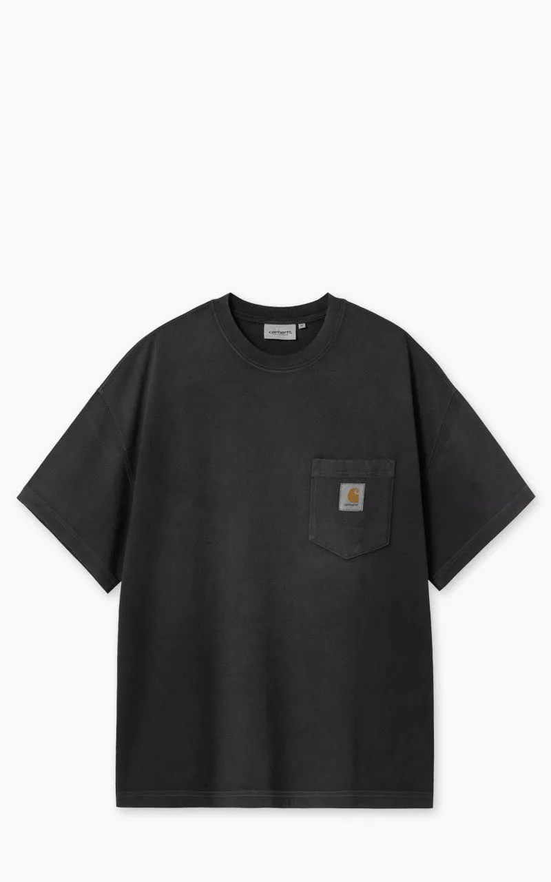 Carhartt WIP S/S Hudson Pocket T-Shirt Black Chalk Wash sold by Cultizm