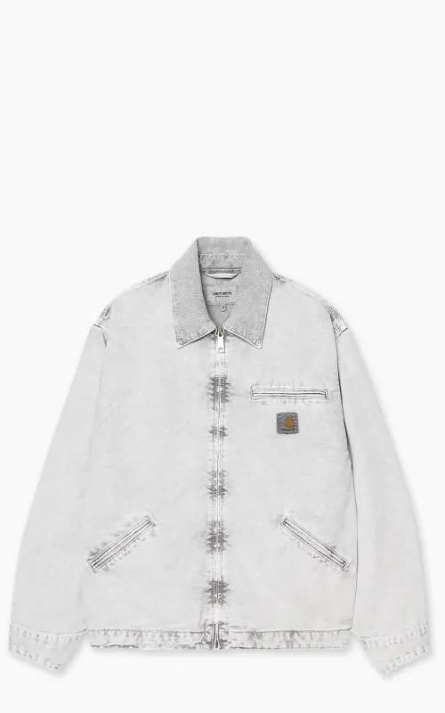 Carhartt WIP OG Detroit Jacket Dearborn Canvas Black/Black Chalk Wash sold by Cultizm