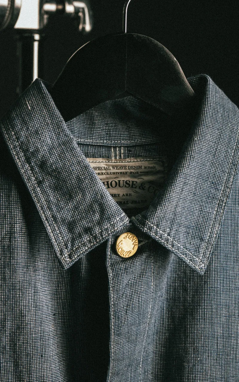 Warehouse & Co. Lot 2195 Selvedge Indigo Pincheck Change Button Coverall sold by Cultizm product image thumbnail 5