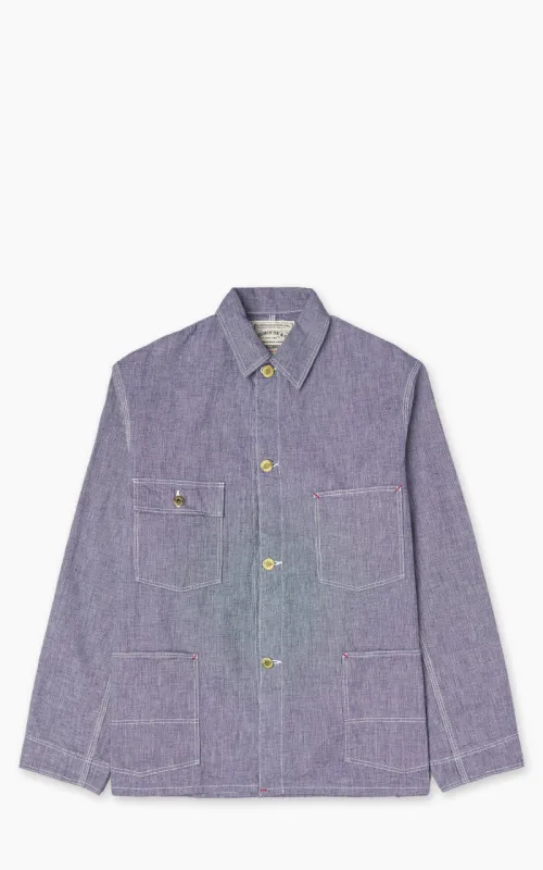 Warehouse & Co. Lot 2195 Selvedge Indigo Pincheck Change Button Coverall sold by Cultizm