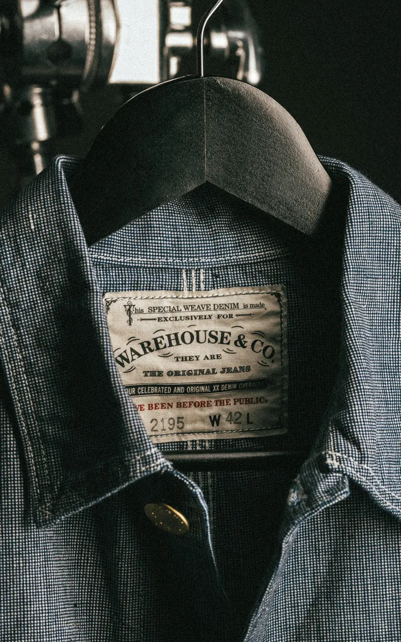 Warehouse & Co. Lot 2195 Selvedge Indigo Pincheck Change Button Coverall sold by Cultizm product image thumbnail 4