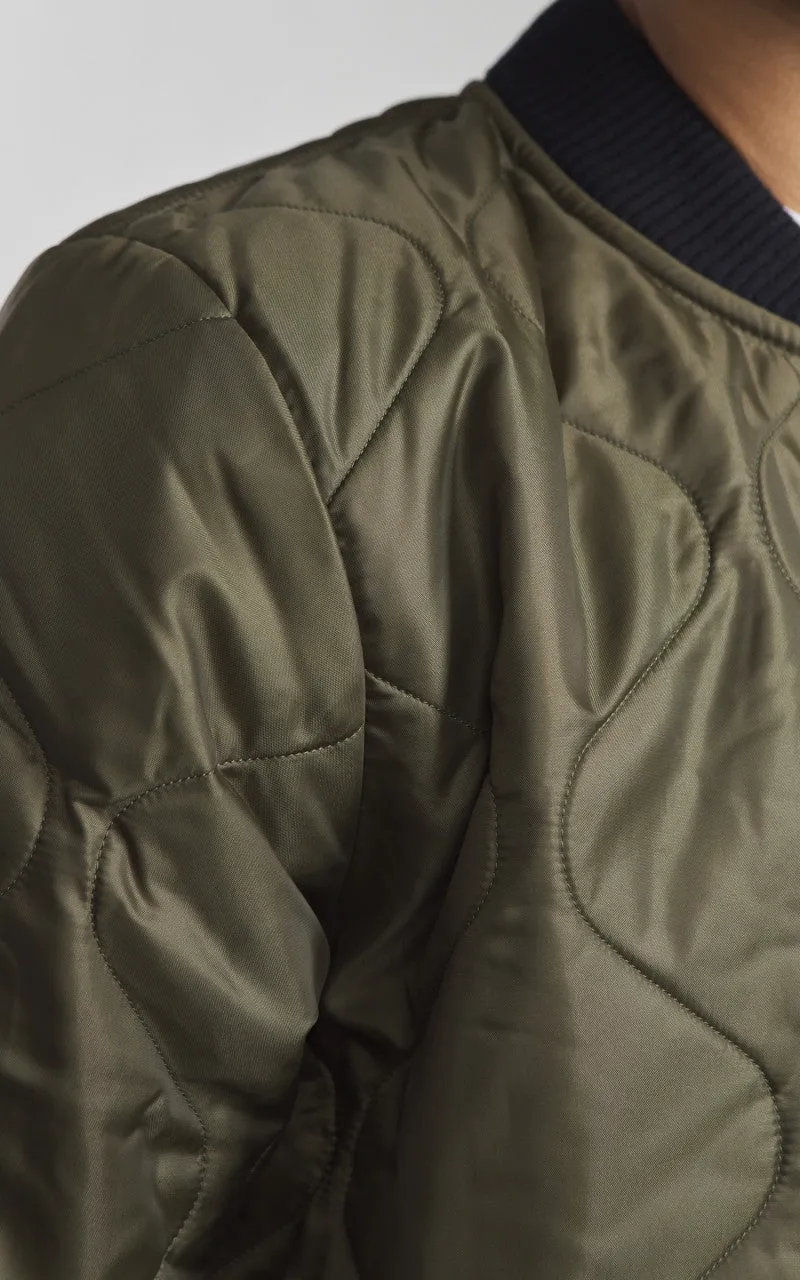 Eat Dust Type 2 Frostbite Quilted Nylon Jacket Khaki sold by Cultizm product image thumbnail 5