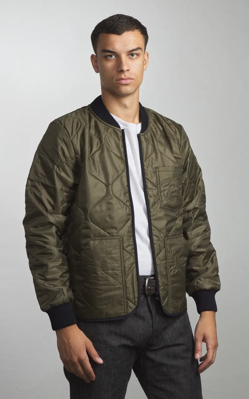 Eat Dust Type 2 Frostbite Quilted Nylon Jacket Khaki sold by Cultizm product image thumbnail 2