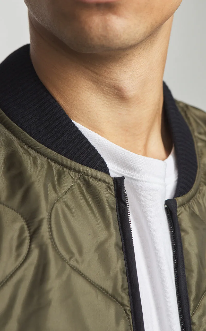 Eat Dust Type 2 Frostbite Quilted Nylon Jacket Khaki sold by Cultizm product image thumbnail 4