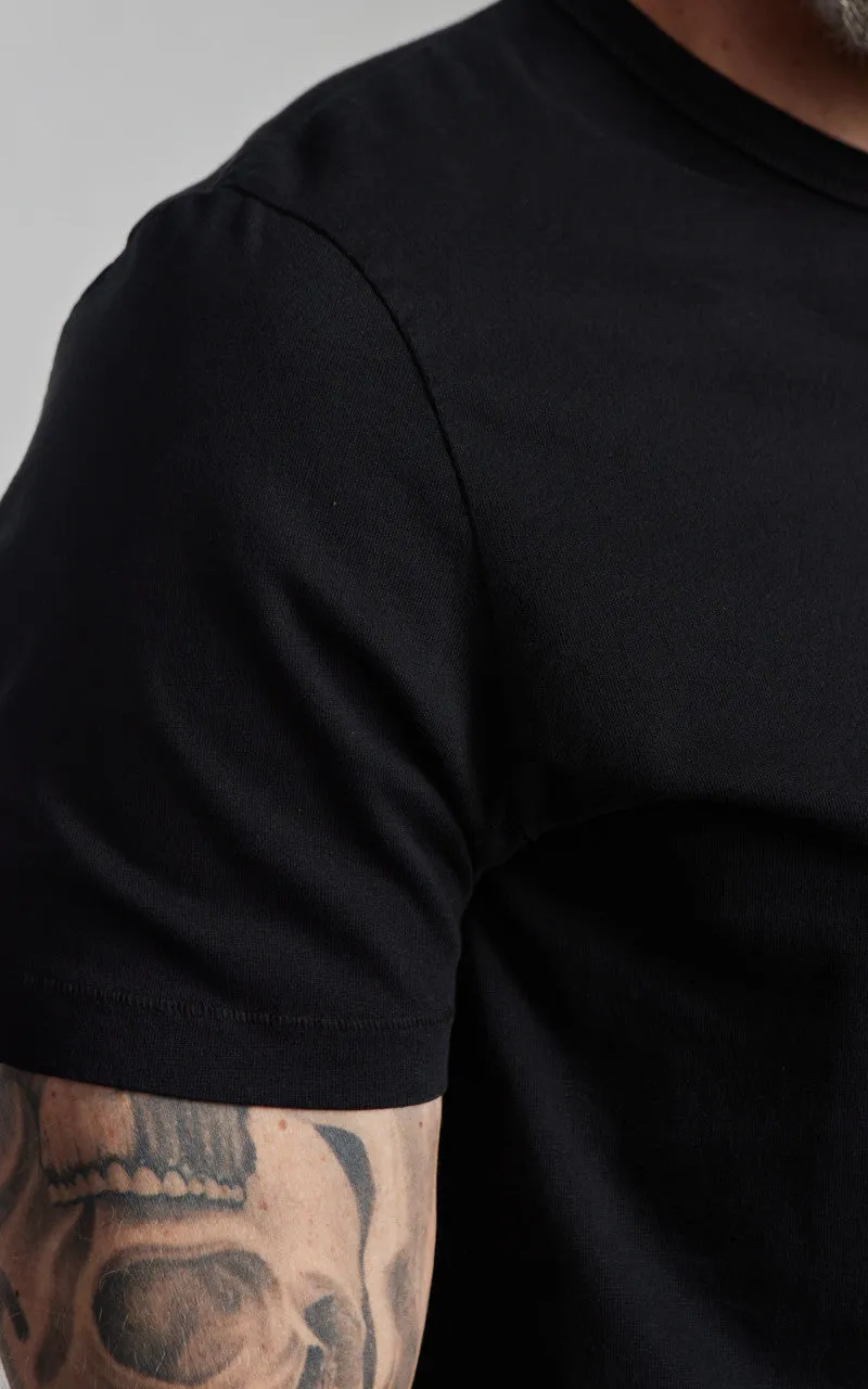 Merz b. Schwanen TEE02 Tee Deep Black sold by Cultizm product image thumbnail 4