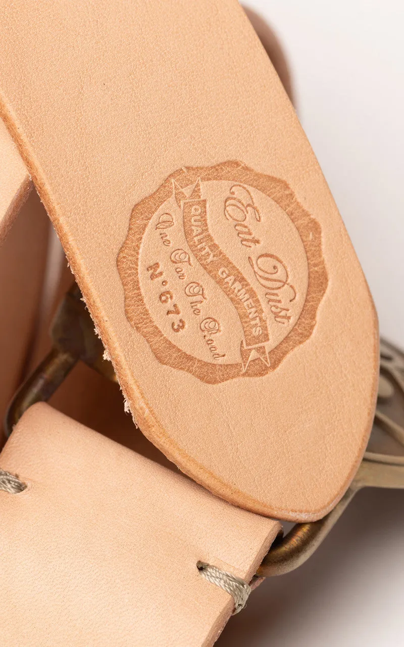 Eat Dust Skull Logo Belt Natural sold by Cultizm product image thumbnail 4