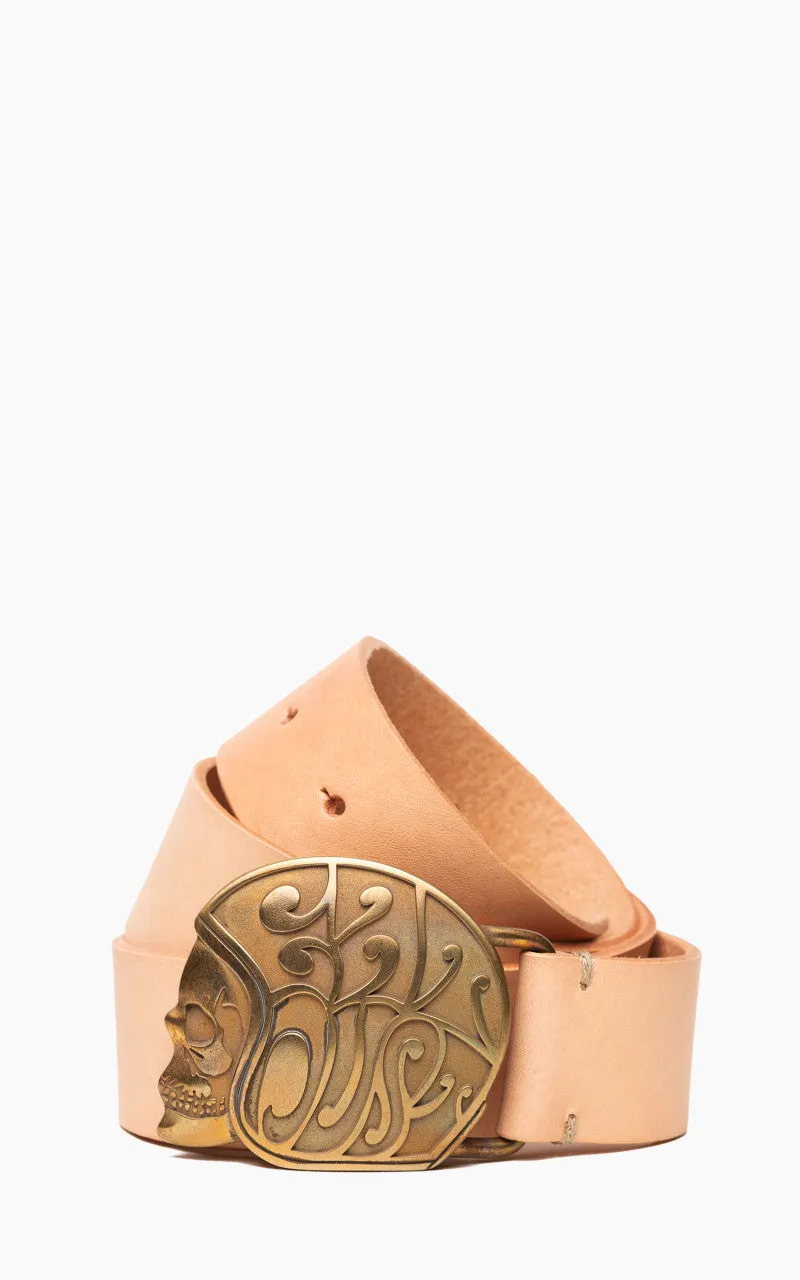 Eat Dust Skull Logo Belt Natural sold by Cultizm