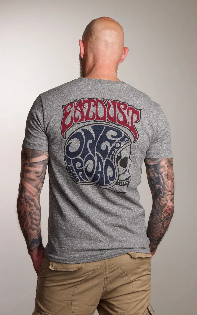 Eat Dust Skull Core T-Shirt Grey Melange sold by Cultizm product image thumbnail 5