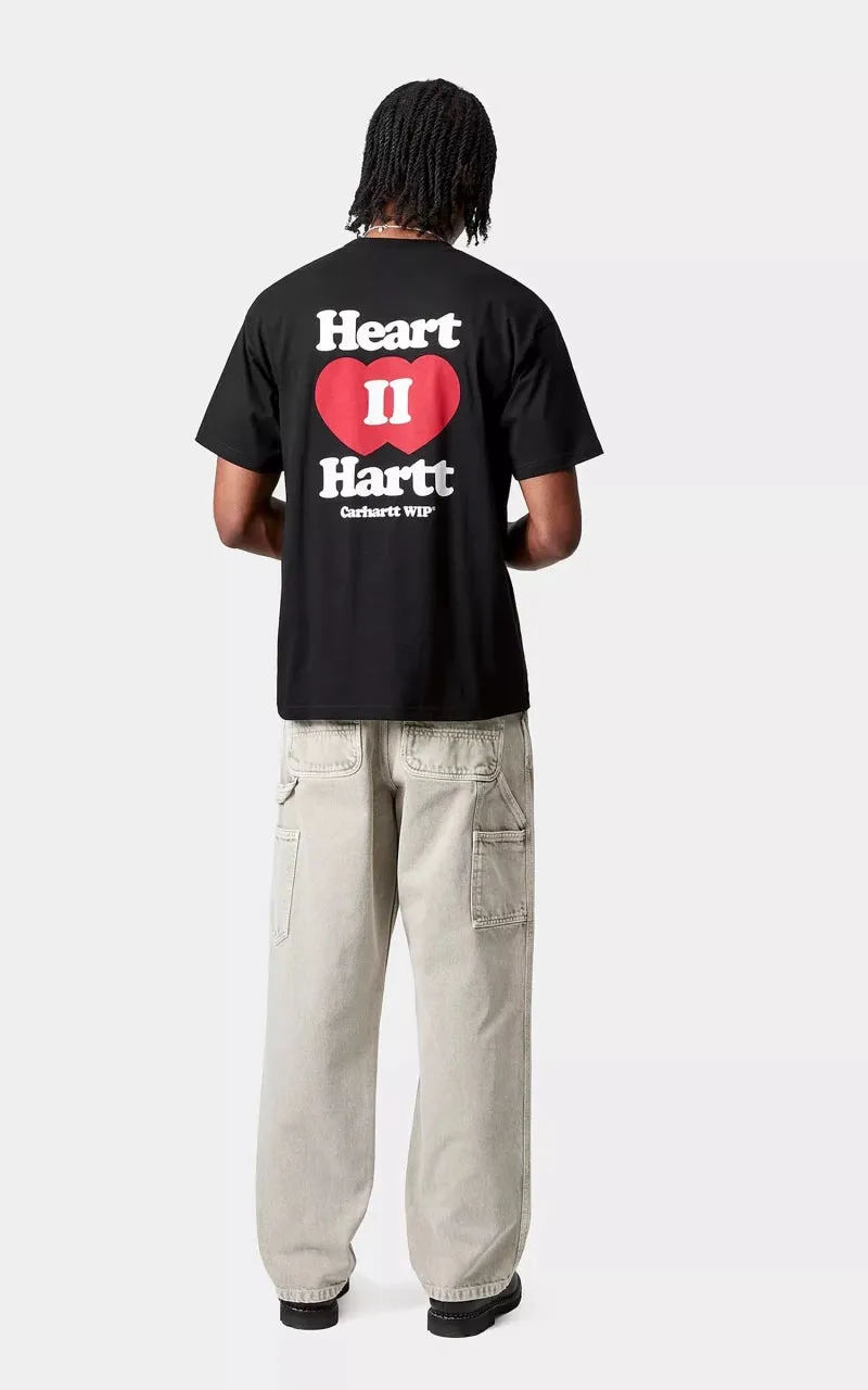 Carhartt WIP S/S Heart II Hartt T-Shirt Black sold by Cultizm product image thumbnail 5