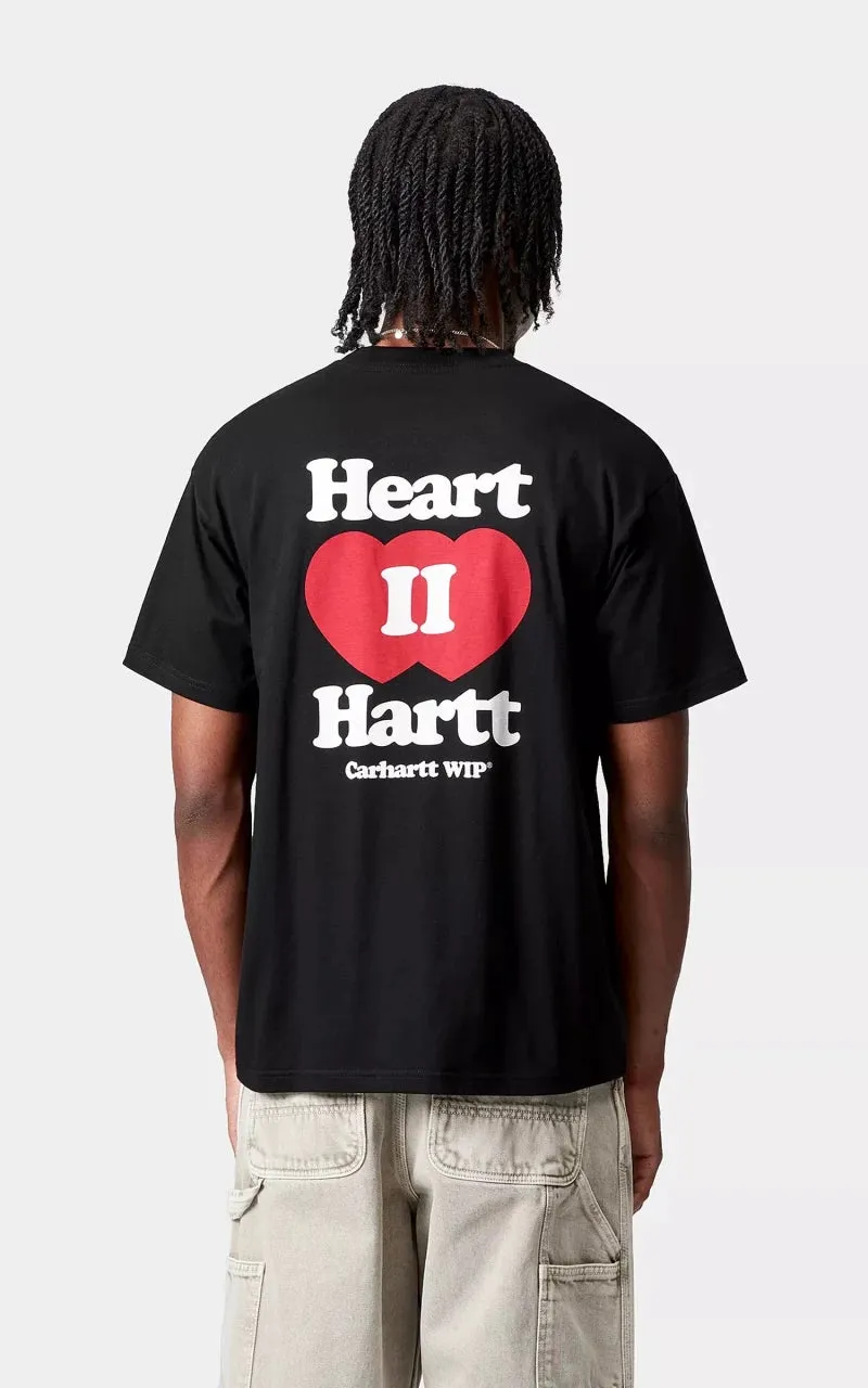 Carhartt WIP S/S Heart II Hartt T-Shirt Black sold by Cultizm product image thumbnail 4