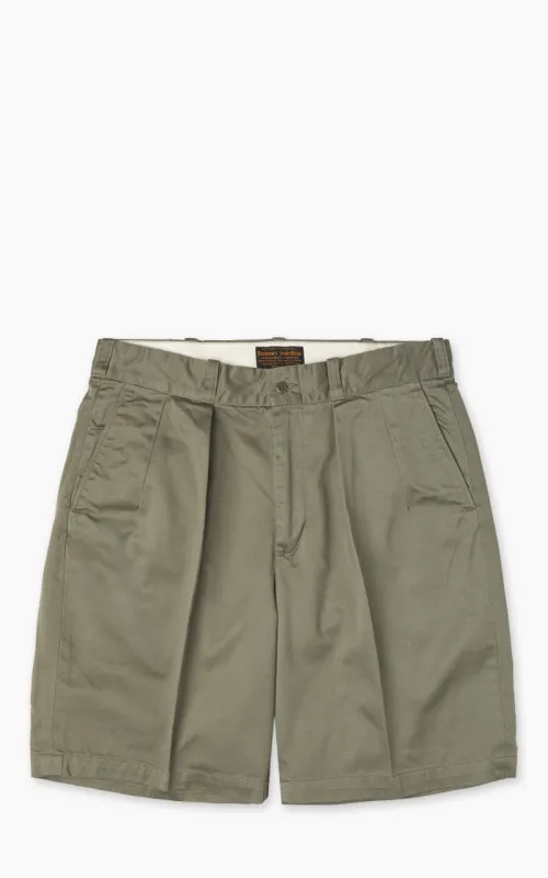 Pherrow's 25S-P.50CS Military Chino Shorts Olive sold by Cultizm