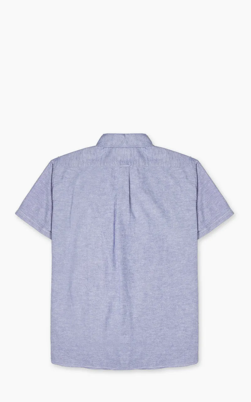 Pherrow's PBDS1 Short Sleeve Button-Down Oxford Shirt Navy sold by Cultizm product image thumbnail 3