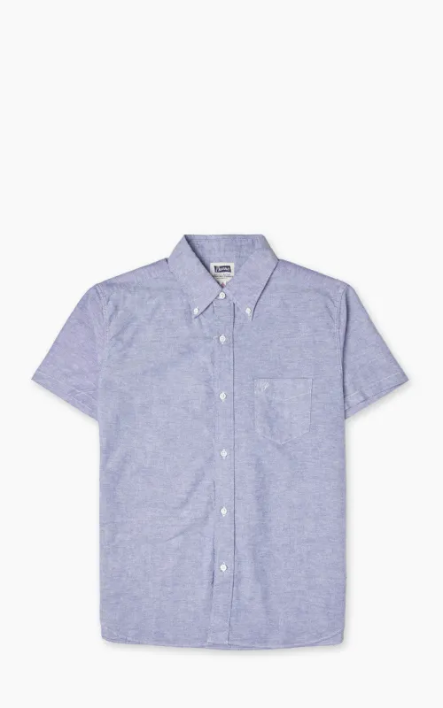Pherrow's PBDS1 Short Sleeve Button-Down Oxford Shirt Navy sold by Cultizm