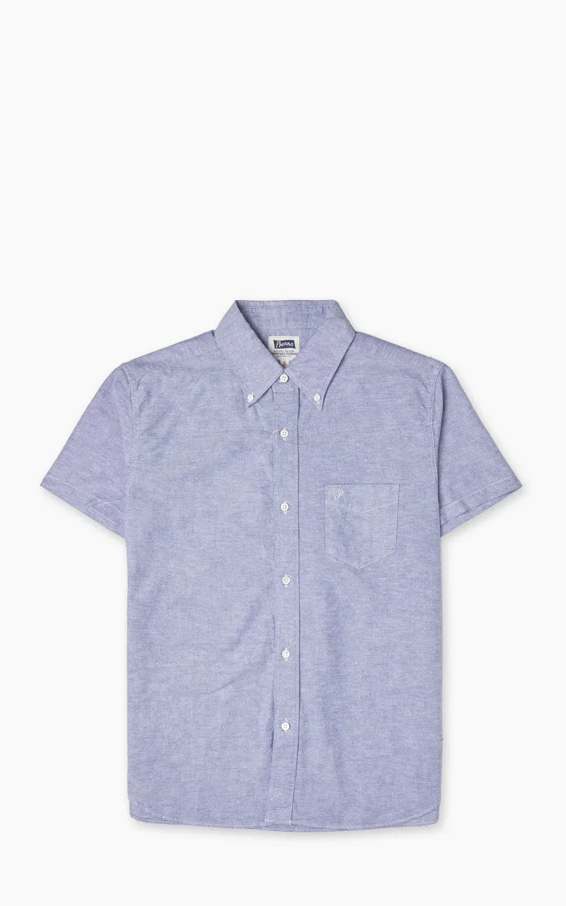 Pherrow's PBDS1 Short Sleeve Button-Down Oxford Shirt Navy sold by Cultizm