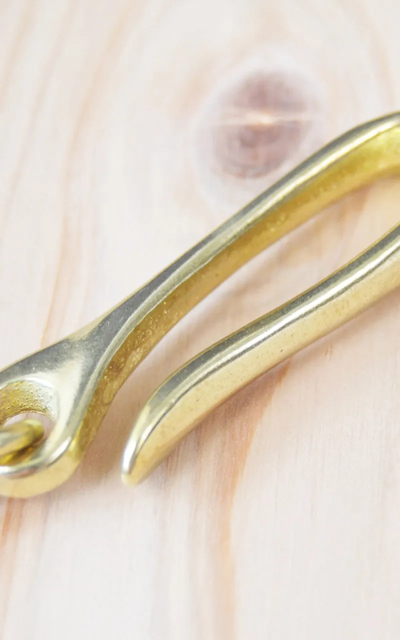 Kobashi Studio BR470 Belt Hook Key Chain Brass sold by Cultizm product image thumbnail 3