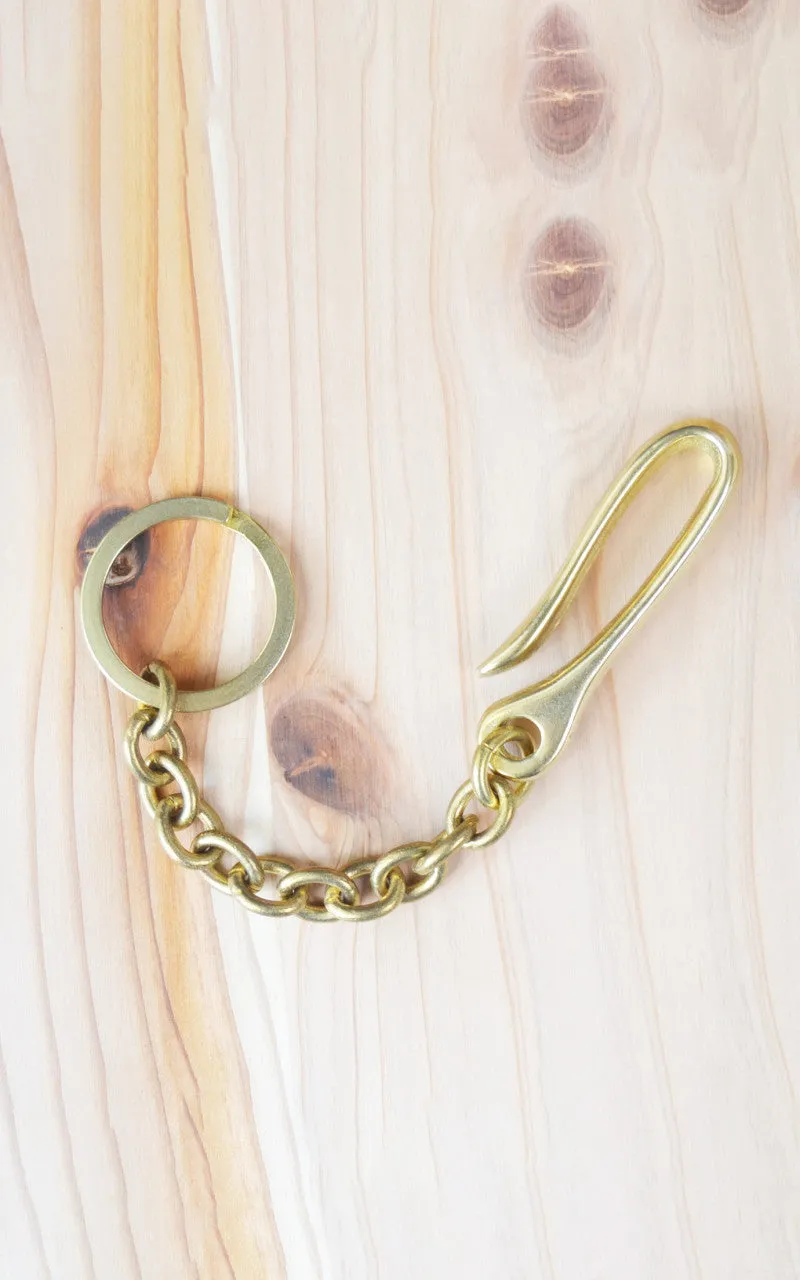Kobashi Studio BR470 Belt Hook Key Chain Brass sold by Cultizm product image thumbnail 2