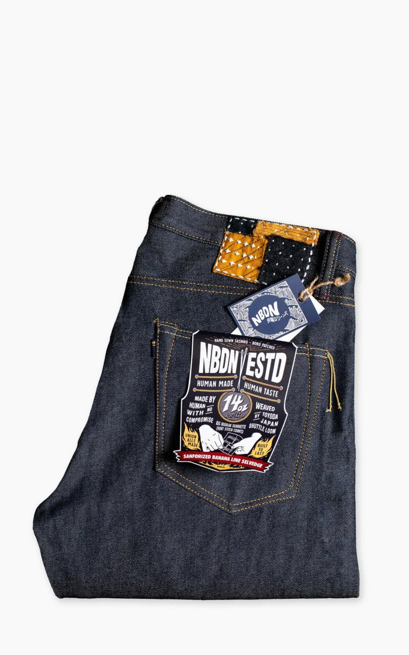 NBDN ESTD 011 Banana Line II Regular Straight Selvedge Jeans Indigo 14oz sold by Cultizm product image thumbnail 4