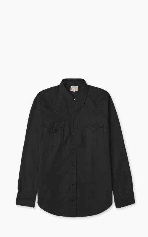 Mister Freedom Dude Rancher Shirt Sateen Black sold by Cultizm