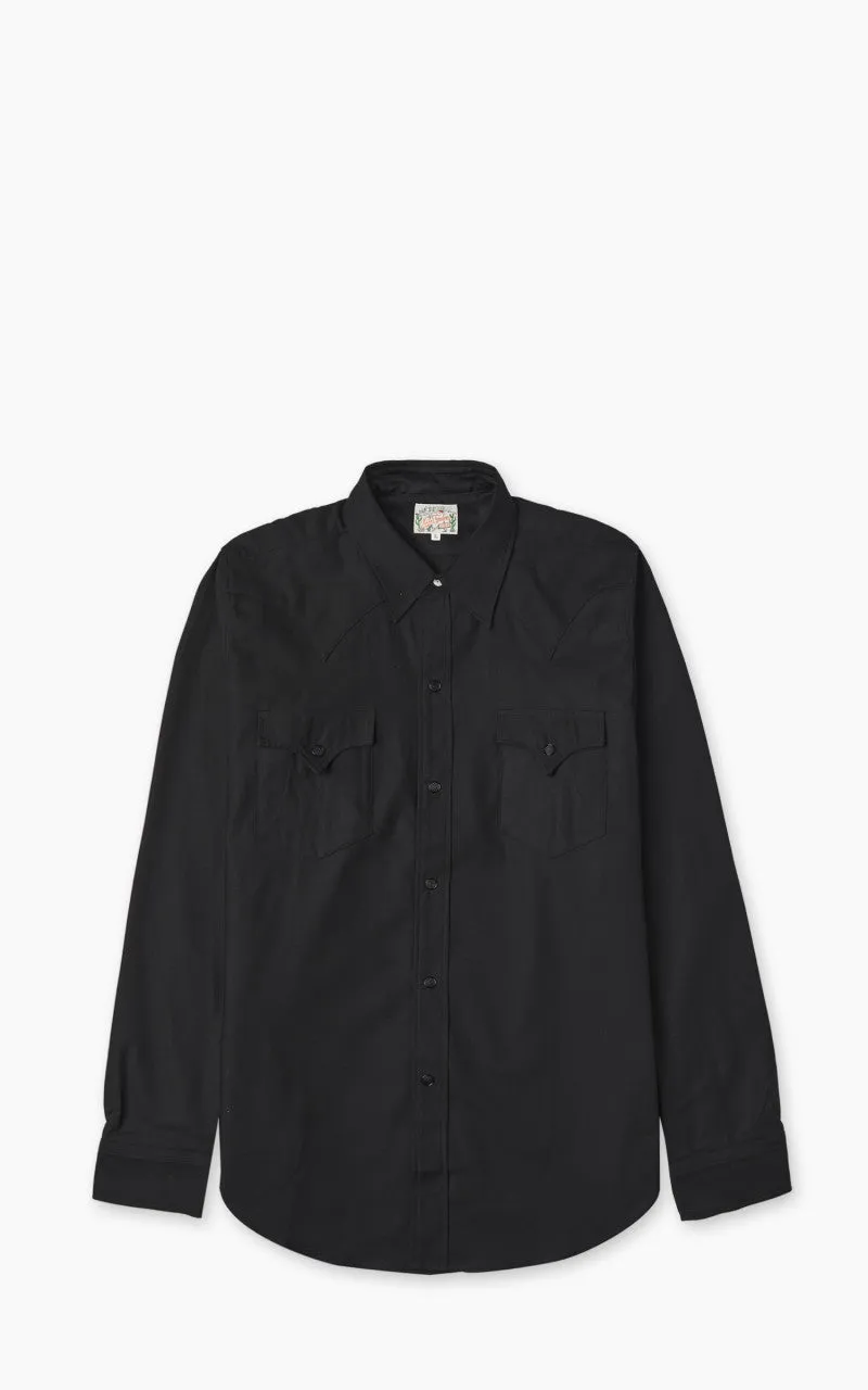 Mister Freedom Dude Rancher Shirt Sateen Black sold by Cultizm