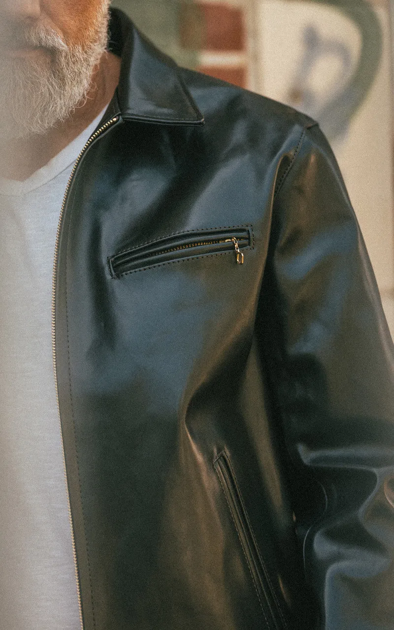 Y'2 Leather PR-65 Vintage Horsehide Light Single Riders Leather Jacket Black sold by Cultizm product image thumbnail 4