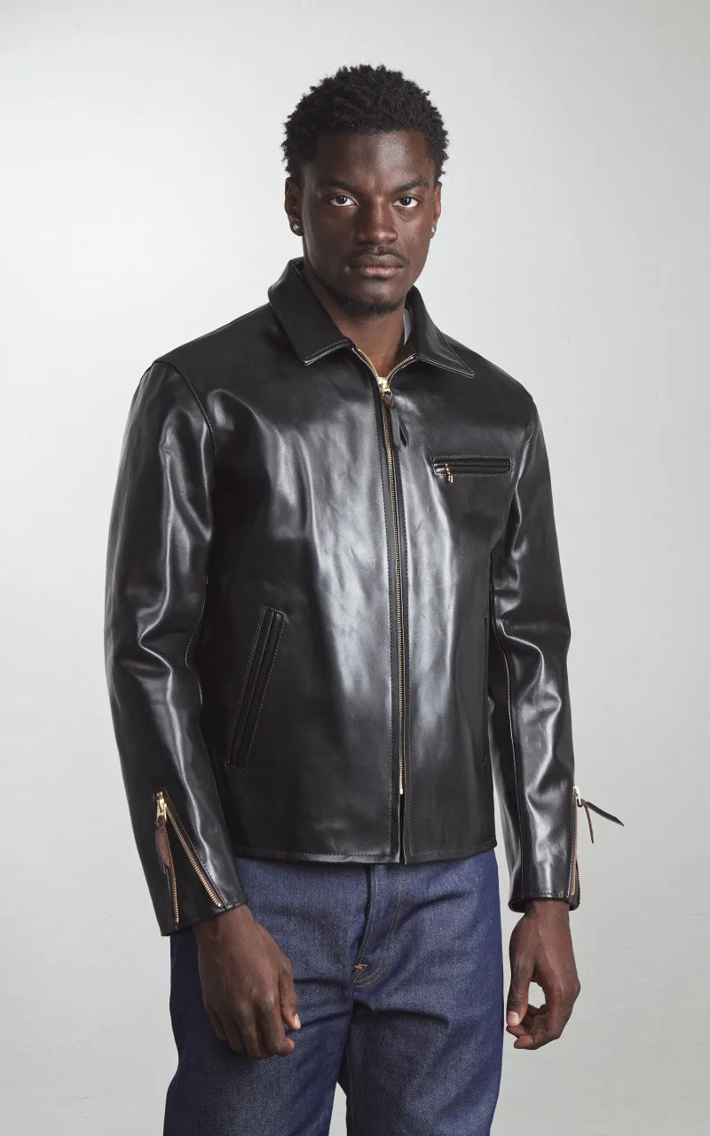 Y'2 Leather PR-65 Vintage Horsehide Light Single Riders Leather Jacket Black sold by Cultizm product image thumbnail 5