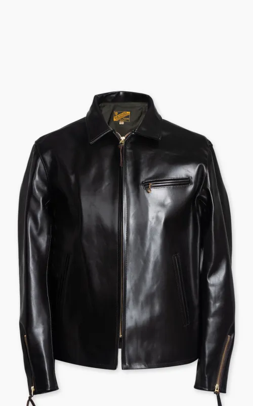 Y'2 Leather PR-65 Vintage Horsehide Light Single Riders Leather Jacket Black sold by Cultizm