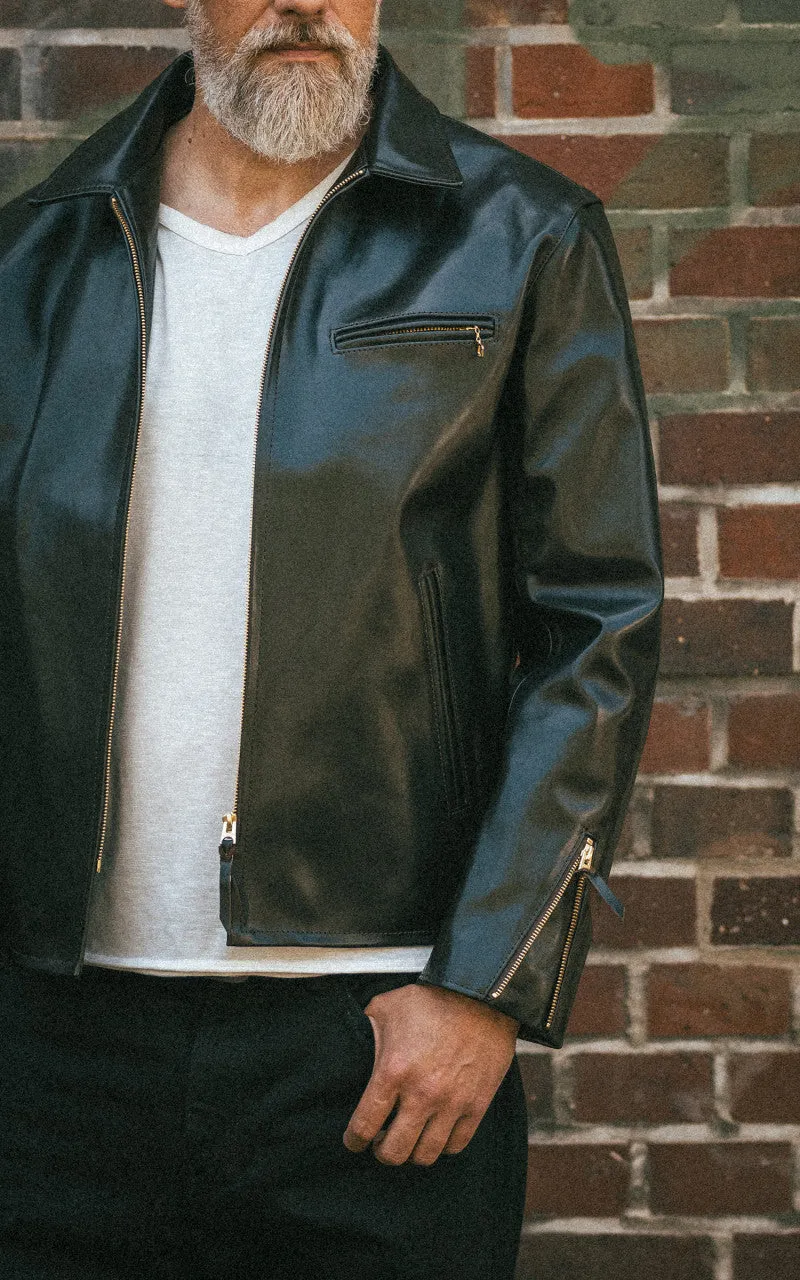 Y'2 Leather PR-65 Vintage Horsehide Light Single Riders Leather Jacket Black sold by Cultizm product image thumbnail 3