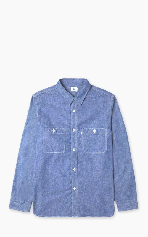 Omoto Denim 5017 High Density Chambray Work Shirt 5.5oz sold by Cultizm
