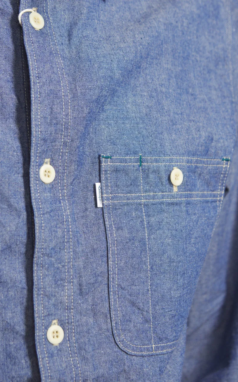 Omoto Denim 5017 High Density Chambray Work Shirt 5.5oz sold by Cultizm product image thumbnail 5