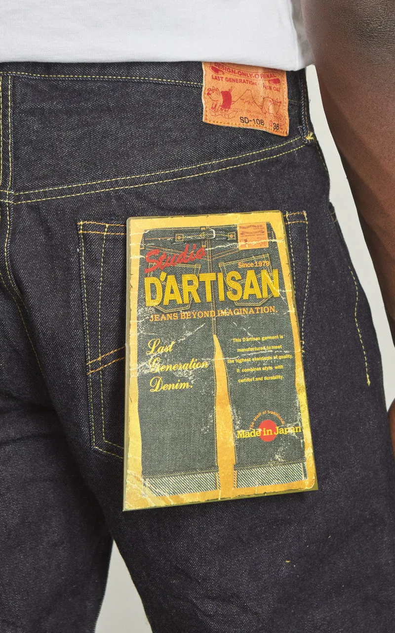 Studio D'Artisan SD-108 Regular Tapered Selvedge Jeans One Wash Indigo sold by Cultizm product image thumbnail 5