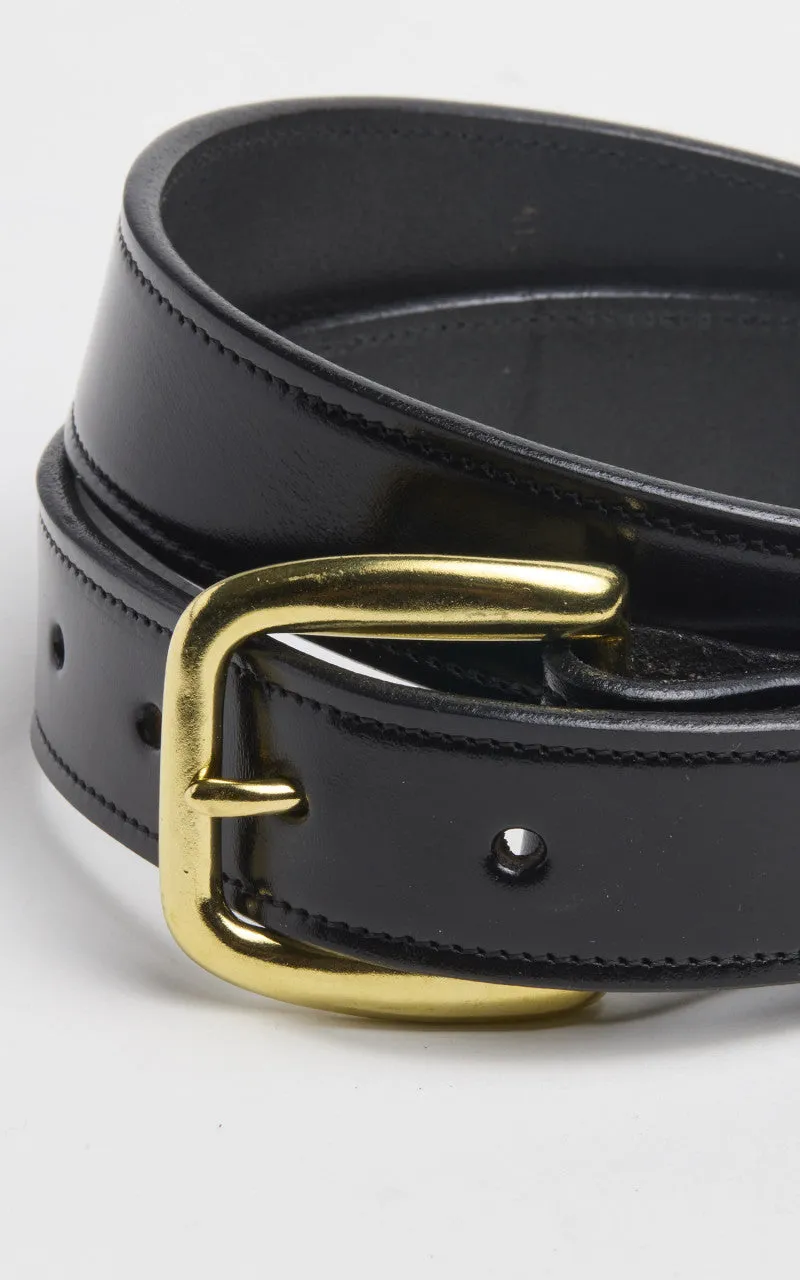 Tory Leather Bridle Leather Stitched Belt Black sold by Cultizm product image thumbnail 2
