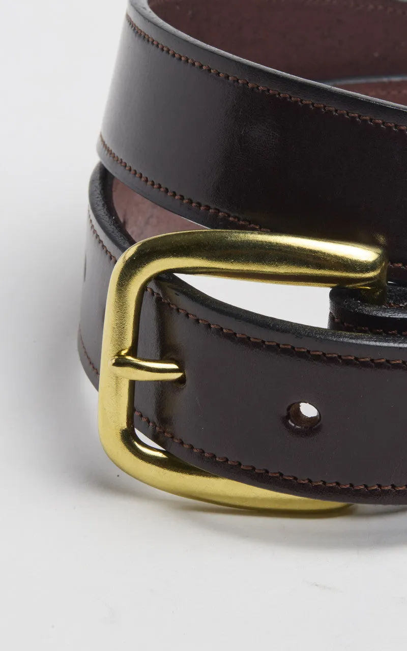 Tory Leather Bridle Leather Stitched Belt Havana sold by Cultizm product image thumbnail 2