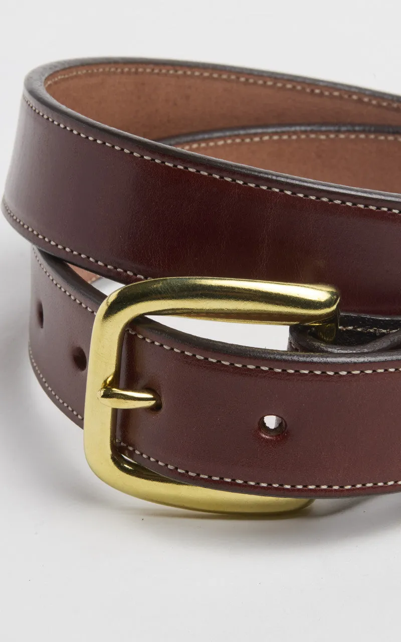Tory Leather Bridle Leather Stitched Belt Oakboard sold by Cultizm product image thumbnail 2