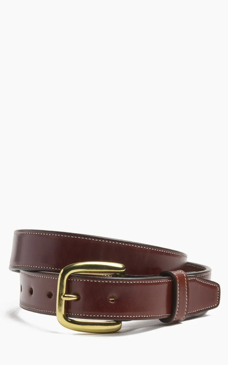 Tory Leather Bridle Leather Stitched Belt Oakboard sold by Cultizm