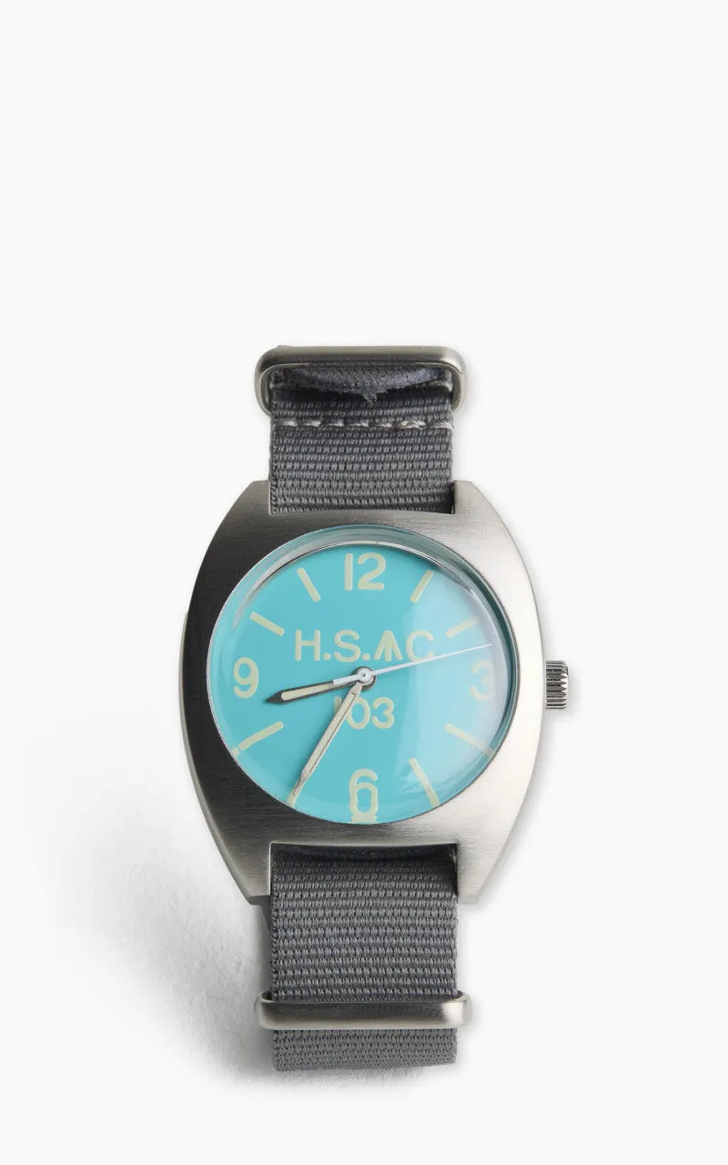 M.R.M.W. Royal Army H.S. W10 Air Force Watch Blue Dial Grey Nylon Strap sold by Cultizm