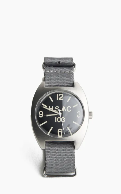 M.R.M.W. Royal Army H.S. W10 Air Force Watch Grey Nylon Strap sold by Cultizm