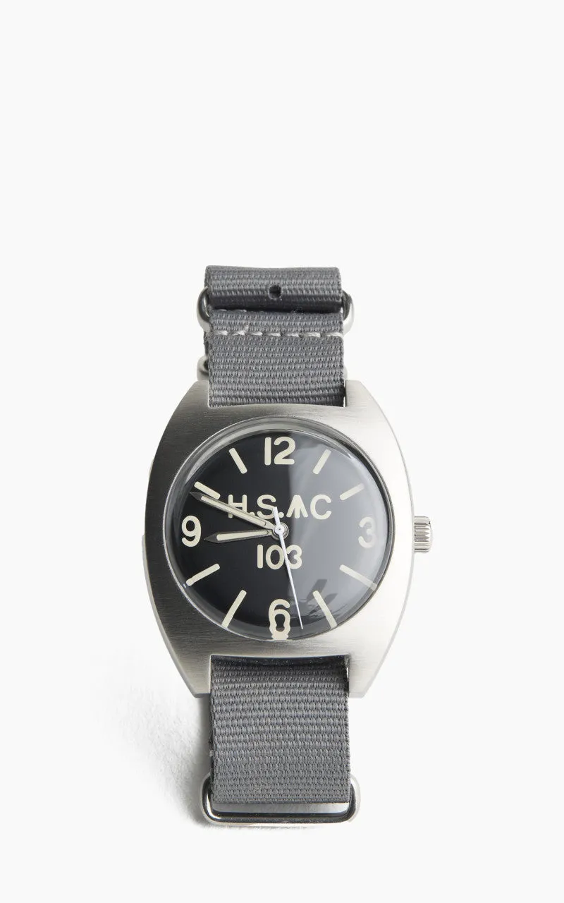 M.R.M.W. Royal Army H.S. W10 Air Force Watch Grey Nylon Strap sold by Cultizm