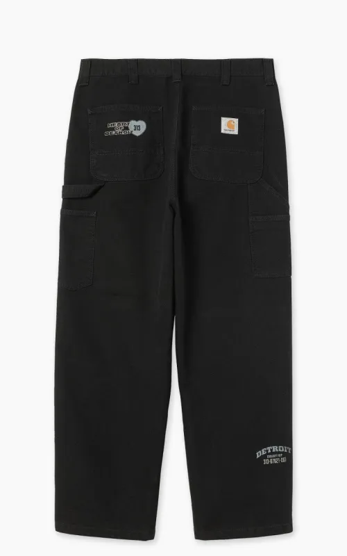 Carhartt WIP OG Single Knee Graphic Pant Heavy Stone Wash Black sold by Cultizm