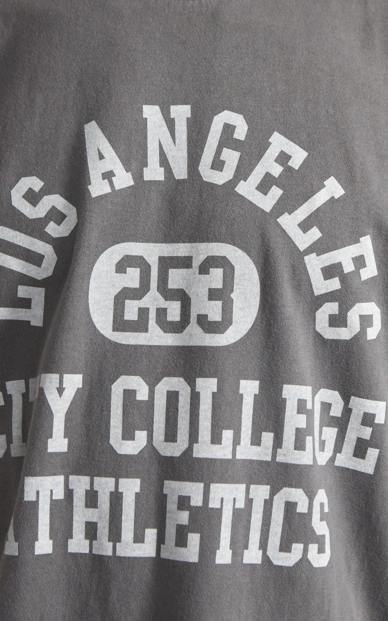 Houston Pigment Dyed (Los Angeles) Print T-Shirt Black sold by Cultizm product image thumbnail 4