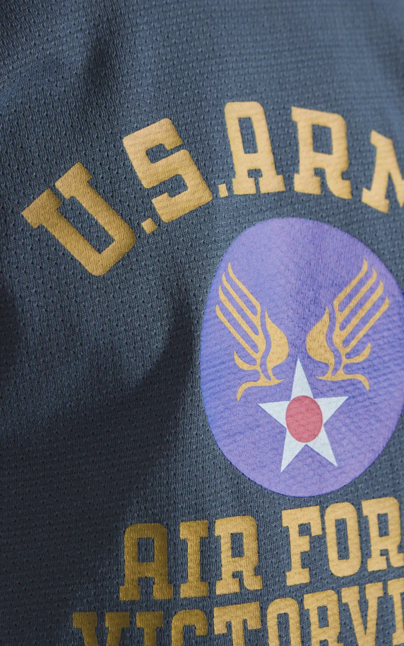 Houston Mesh Cotton (U.S. Army Air Force) Print T-Shirt Navy sold by Cultizm product image thumbnail 4